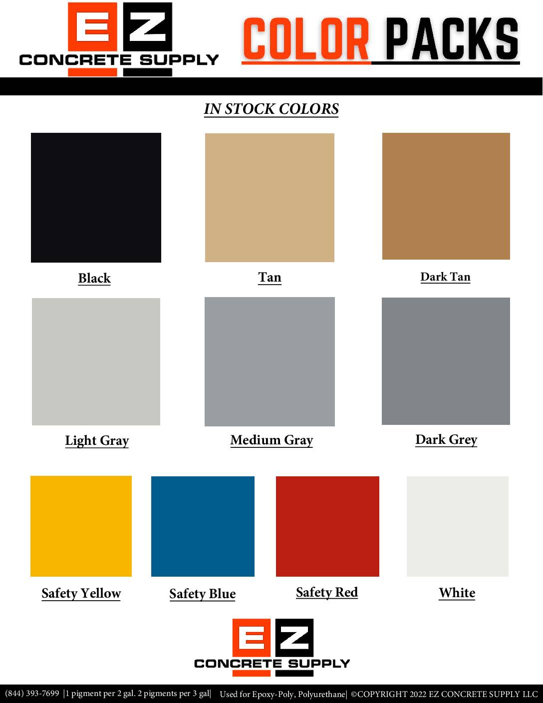 EZ Color packs